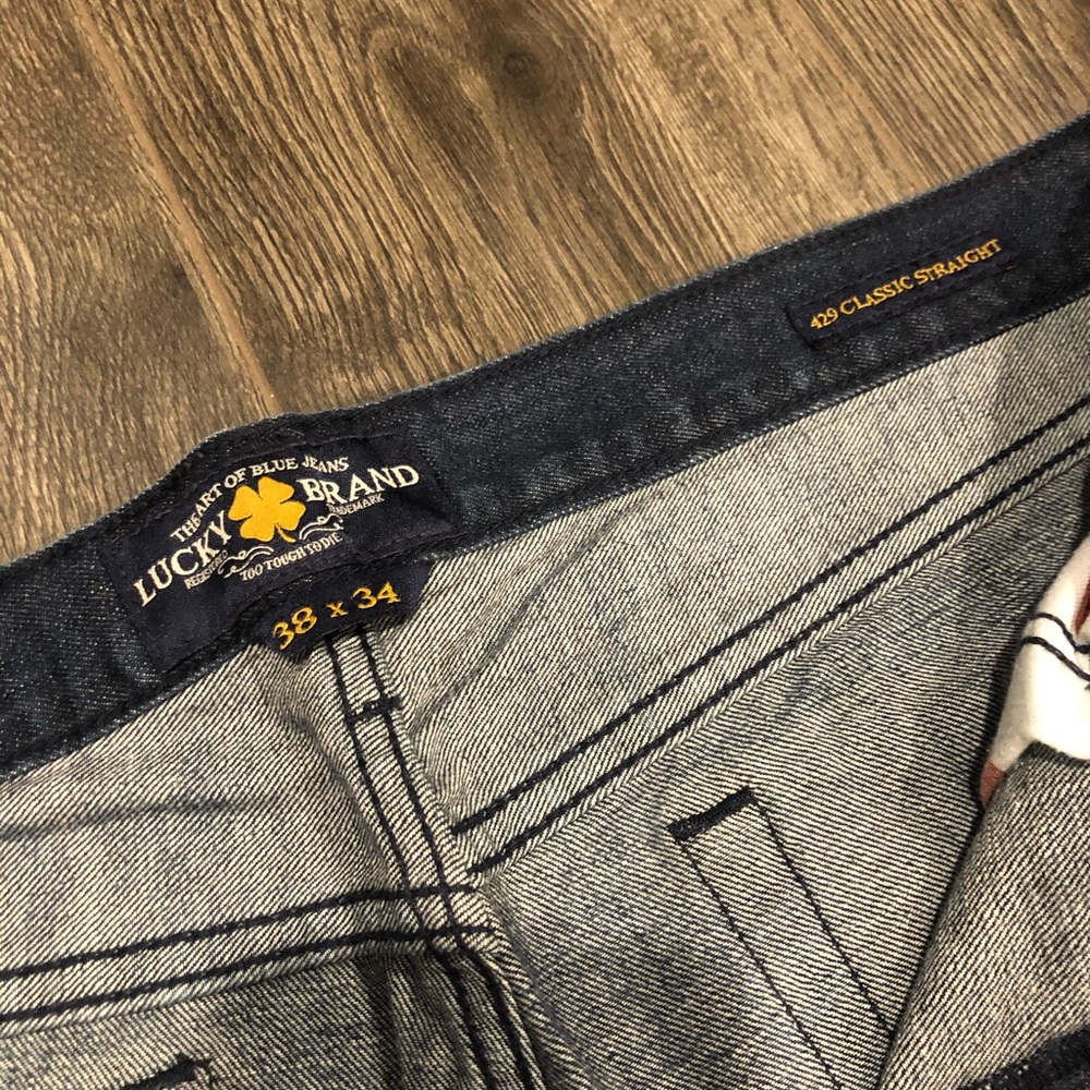38 length by 34 waist
